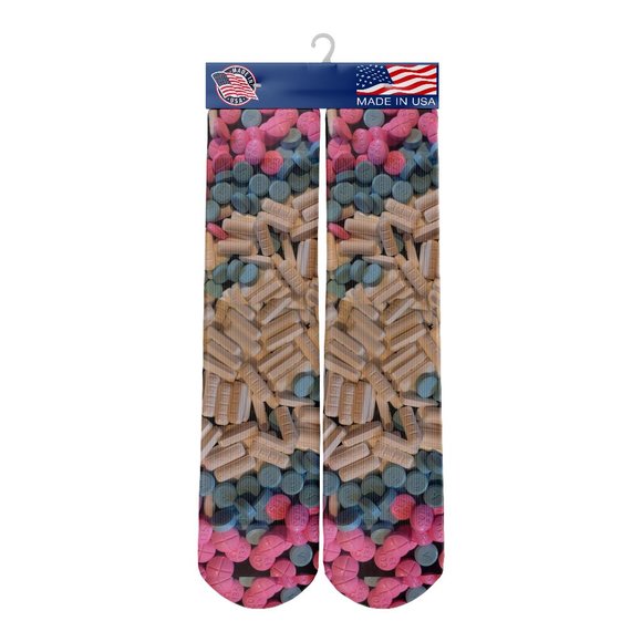 Pill Socks - Nurse Socks - Pharmacist Socks - Picture 1 of 1